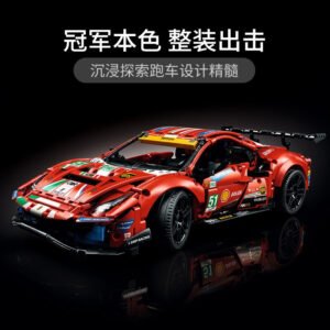 乐高(LEGO)积木 42125 Ferrari 488 GTE “AF Corse #51” 法拉利赛车