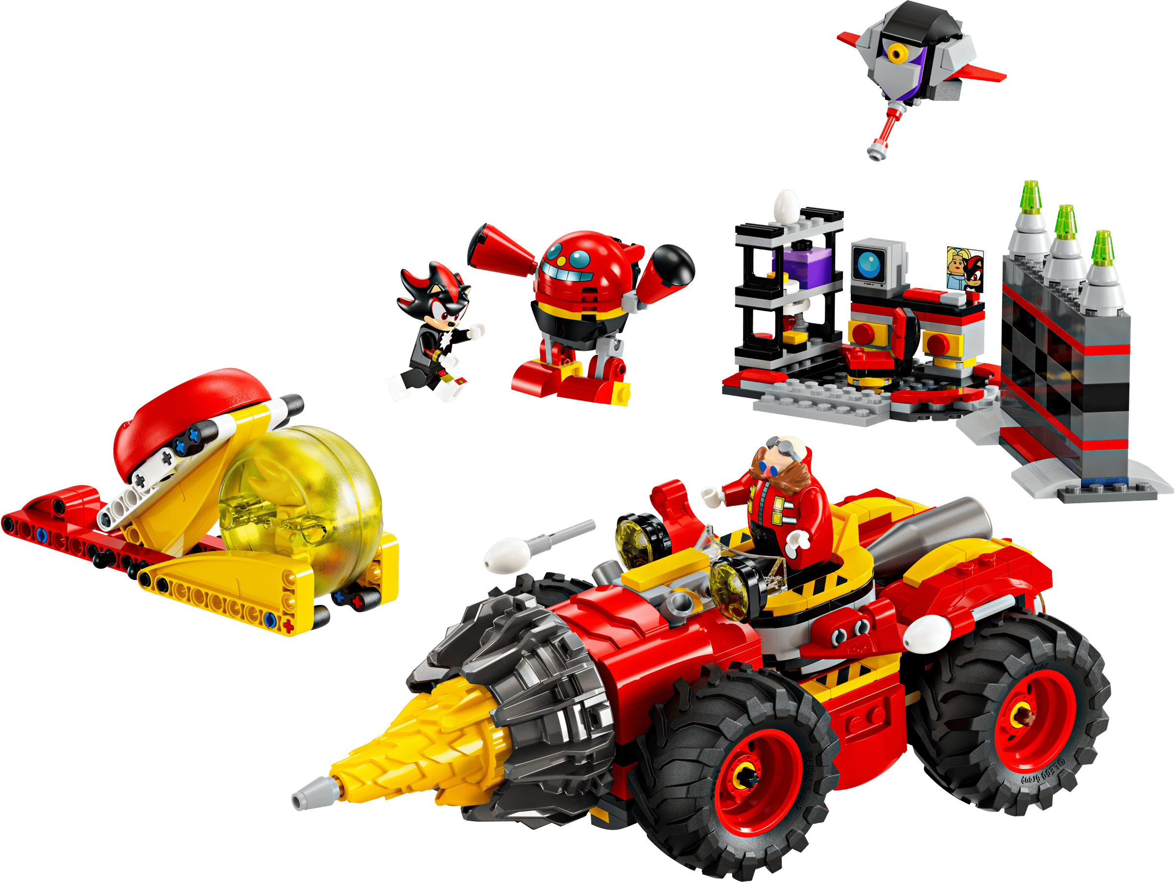 乐高(LEGO)积木 76999 超级索尼克大战钻头车