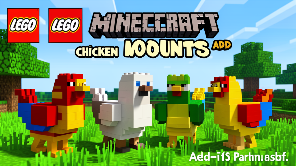 LEGO官方首次进入Minecraft！Chicken Mounts鸡坐骑附加包免费上线