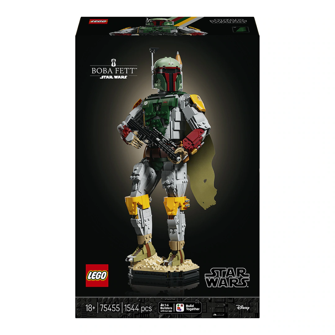 LEGO 75455 波巴·费特独占人仔面雕细节