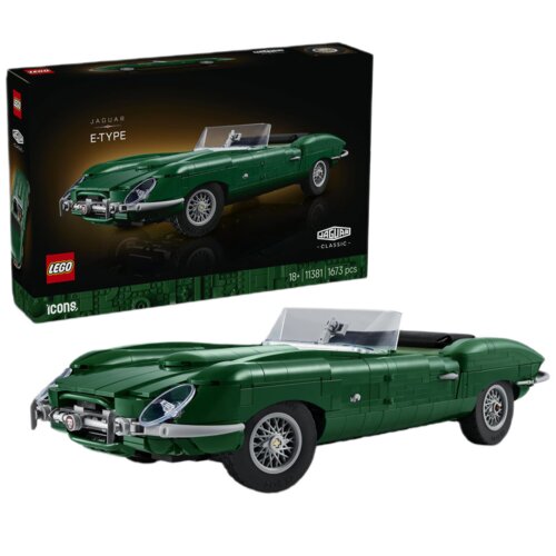 LEGO Icons 捷豹E-Type 11381 整体展示图