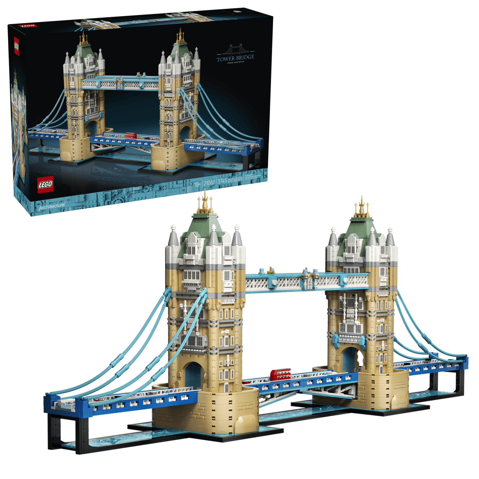 LEGO Architecture 21067 Tower Bridge 全景展示