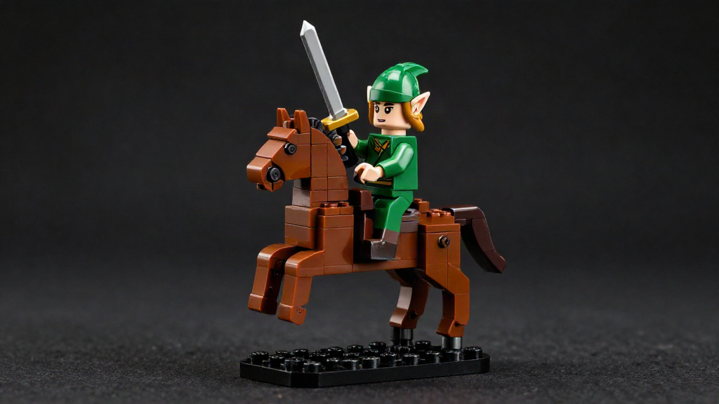 乐高塞尔达传说77094 时之笛 林克与伊波娜 展示模型