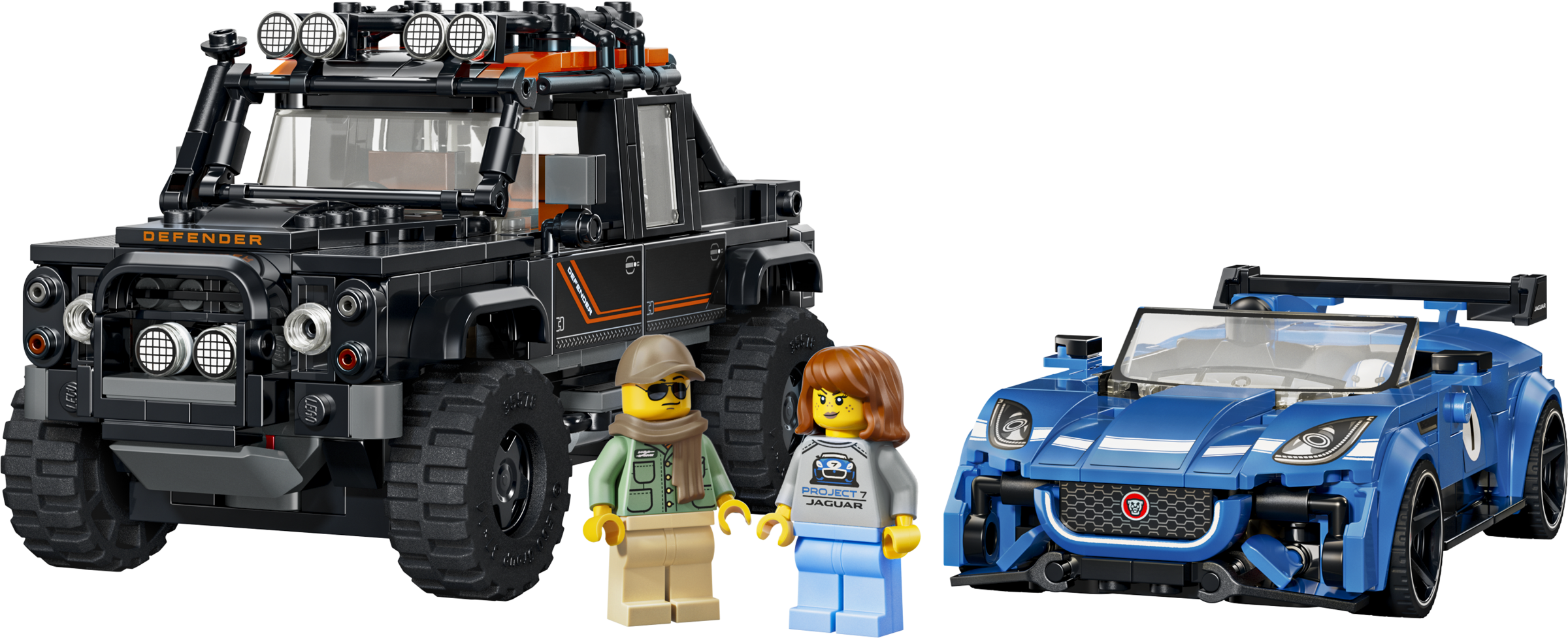 乐高 LEGO 77264 捷豹Project 7&路虎Defender