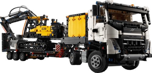 乐高(LEGO)积木 42175 Volvo FMX 卡车和 EC230 绿色动力挖掘机