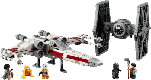乐高(LEGO)积木 75393 TIE 战机与 X-翼战机创意组合