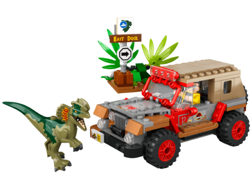 乐高(LEGO)积木 76958 双棘龙伏击