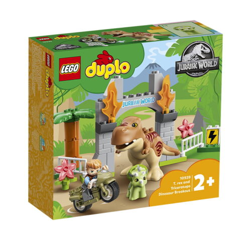 乐高(LEGO)积木 10939 霸王龙和三角龙大逃亡