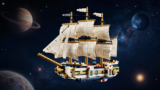 乐高Ideas《星银岛》RLS Legacy飞船突破10000票进评审，DRChurch耗时九个月还原经典
